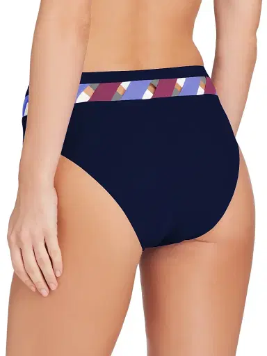 Valimare Women's Martinique High-Rise Bikini Bottoms - Navy | Thumbnail 4
