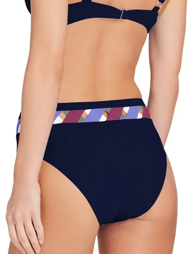 Valimare Women's Martinique High-Rise Bikini Bottoms - Navy | Thumbnail 5