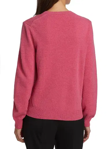 Comme des Garçons PLAY Women's Double Heart V-Neck Pullover | Thumbnail 5 Comme des Garçons PLAY Women's Double Heart V-Neck Pullover | Thumbnail 5