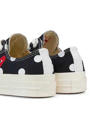 Comme des Garçons PLAY CdG PLAY x Converse Women's Chuck Taylor All Star Polka Dot Low-Top Sneakers - Black - Size 12 | Thumbnail 3 Comme des Garçons PLAY CdG PLAY x Converse Women's Chuck Taylor All Star Polka Dot Low-Top Sneakers - Black - Size 12 | Thumbnail 3