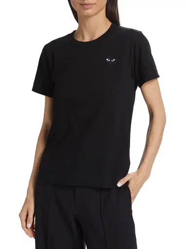 Comme des Garçons PLAY Women's Heart T-Shirt - Black - Size XS | Thumbnail 3 Comme des Garçons PLAY Women's Heart T-Shirt - Black - Size XS | Thumbnail 3