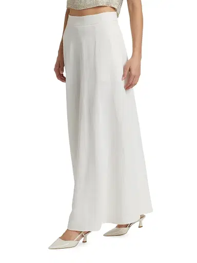 TWP Women's Kennedy A-Line Maxi Skirt - White - Size 2 | Thumbnail 4