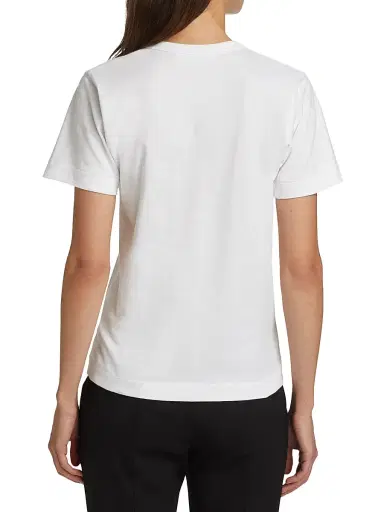 Comme des Garçons PLAY Women's Large Heart Play T-Shirt - White - Size XS | Thumbnail 5