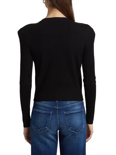 L'Agence Women's Cesca Crystal Knit Crewneck Sweater | Thumbnail 5 L'Agence Women's Cesca Crystal Knit Crewneck Sweater | Thumbnail 5