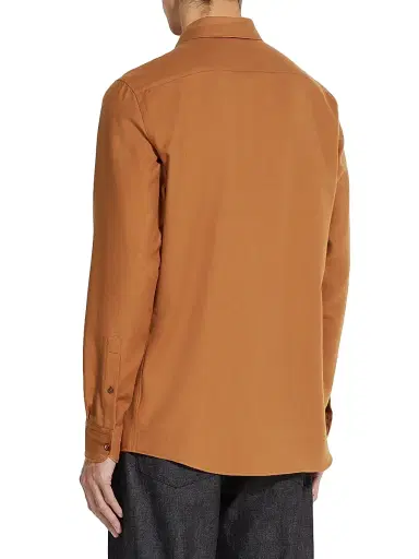 Zegna Men's Cashco Shirt - Foliage - Size XXXL | Thumbnail 3