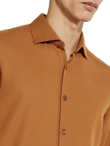 Zegna Men's Cashco Shirt - Foliage - Size XXXL | Thumbnail 5