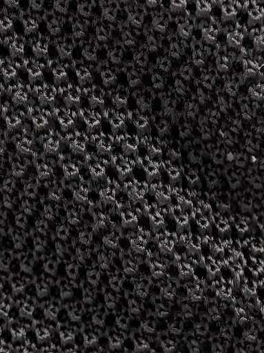 Ralph Lauren Purple Label Men's Superknit Silk Neck Tie - Grey | Thumbnail 3