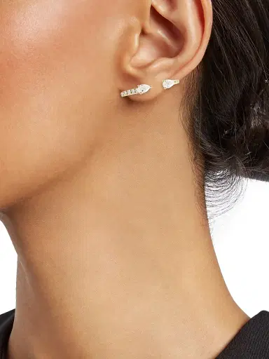 Anita Ko Women's 18K Yellow Gold & Diamond Single Lobe Huggie Earring - Gold | Thumbnail 2 Anita Ko Women's 18K Yellow Gold & Diamond Single Lobe Huggie Earring - Gold | Thumbnail 2