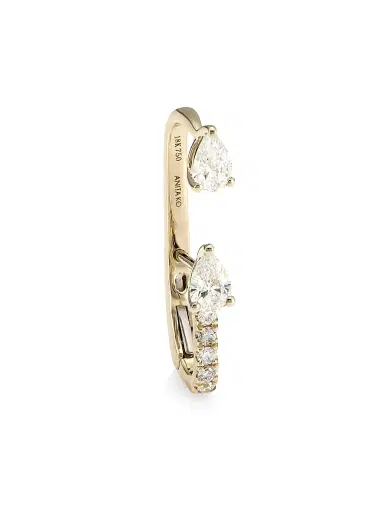Anita Ko Women's 18K Yellow Gold & Diamond Single Lobe Huggie Earring - Gold | Thumbnail 1 Anita Ko Women's 18K Yellow Gold & Diamond Single Lobe Huggie Earring - Gold | Thumbnail 1