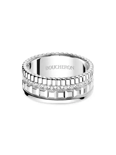 Boucheron Women's Quatre Radiant 18K White Gold & 0.24 TCW Diamond Ring | Thumbnail 1