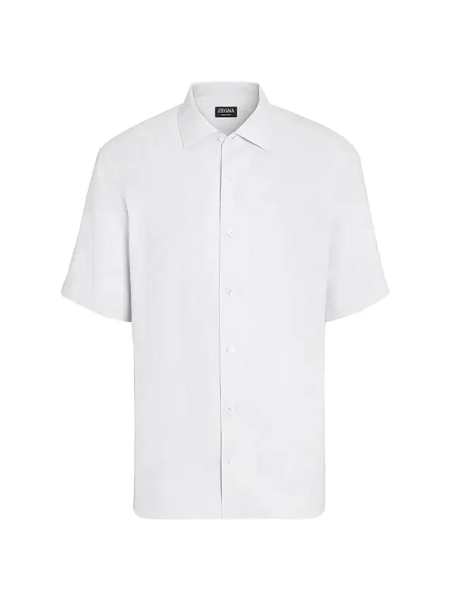 Men's Linen Shirt - White