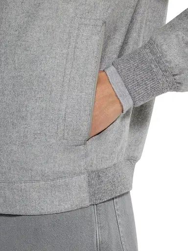 Zegna Men's Oasi Cashmere Elements Blouson Jacket - Grey - Size 46 | Thumbnail 4 Zegna Men's Oasi Cashmere Elements Blouson Jacket - Grey - Size 46 | Thumbnail 4