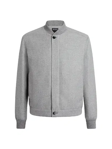 Zegna Men's Oasi Cashmere Elements Blouson Jacket - Grey - Size 46 | Thumbnail 1 Zegna Men's Oasi Cashmere Elements Blouson Jacket - Grey - Size 46 | Thumbnail 1