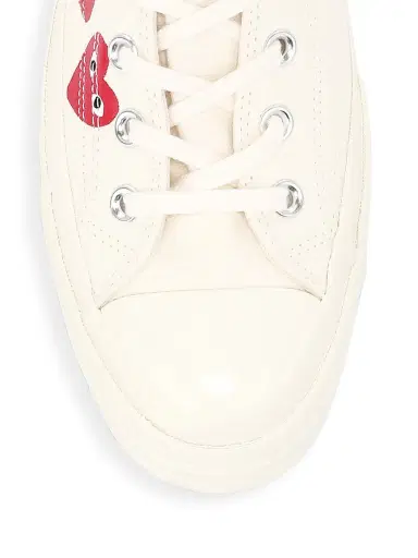 Comme des Garçons PLAY Men's CdG PLAY x Converse Unisex Chuck Taylor All Star Multi Heart High-Top Sneakers - Khaki | Thumbnail 3 Comme des Garçons PLAY Men's CdG PLAY x Converse Unisex Chuck Taylor All Star Multi Heart High-Top Sneakers - Khaki | Thumbnail 3