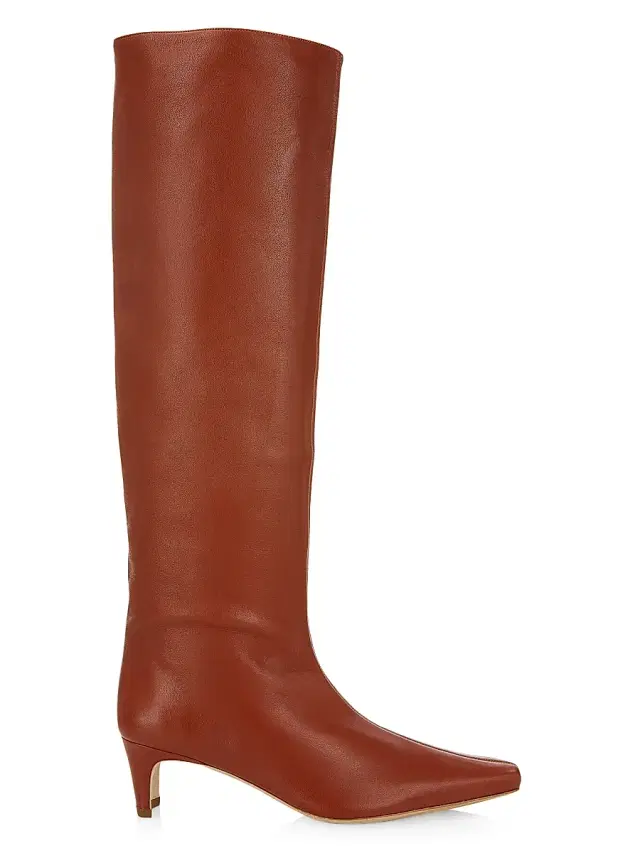 Staud Women's Wally Leather Knee-High Boots - Spice