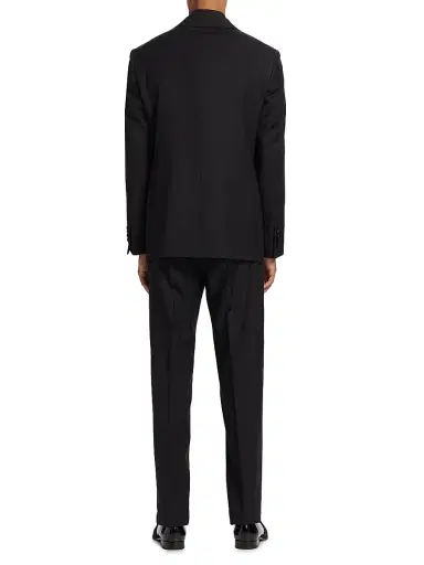 Saks Fifth Avenue Men's COLLECTION Satin Notch Lapel Tuxedo | Thumbnail 5 Saks Fifth Avenue Men's COLLECTION Satin Notch Lapel Tuxedo | Thumbnail 5