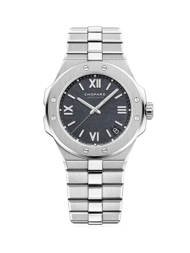 Men's Alpine Eagle Stainless Steel & Grey-Dial Bracelet Watch - Stainless Steel