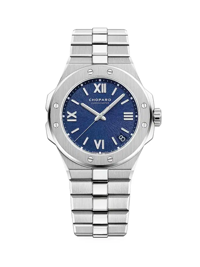 Men's Alpine Eagle Stainless Steel & Blue-Dial Bracelet Watch - Stainless Steel