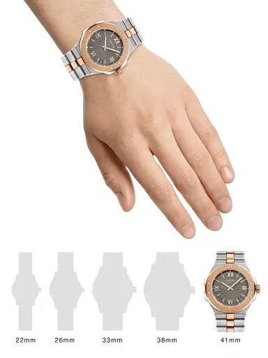 Chopard Men's Alpine Eagle 18K Rose Gold & Stainless Steel Bracelet Watch - Stainless Steel | Thumbnail 2