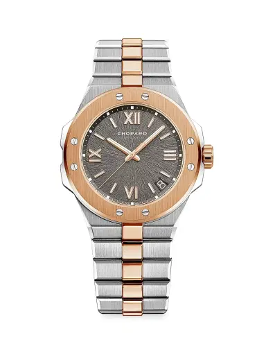 Chopard Men's Alpine Eagle 18K Rose Gold & Stainless Steel Bracelet Watch - Stainless Steel | Thumbnail 1