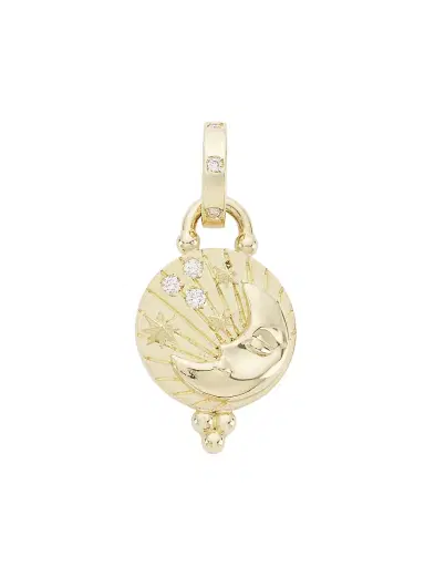 Temple St. Clair Women's Luna 18K Yellow Gold & Diamond Pendant - Yellow Gold | Thumbnail 1