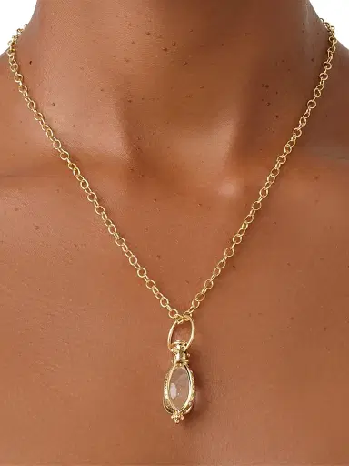 Temple St. Clair Women's Astrid 18K Yellow Gold, Crystal & Diamond Pendant - Yellow Gold | Thumbnail 3