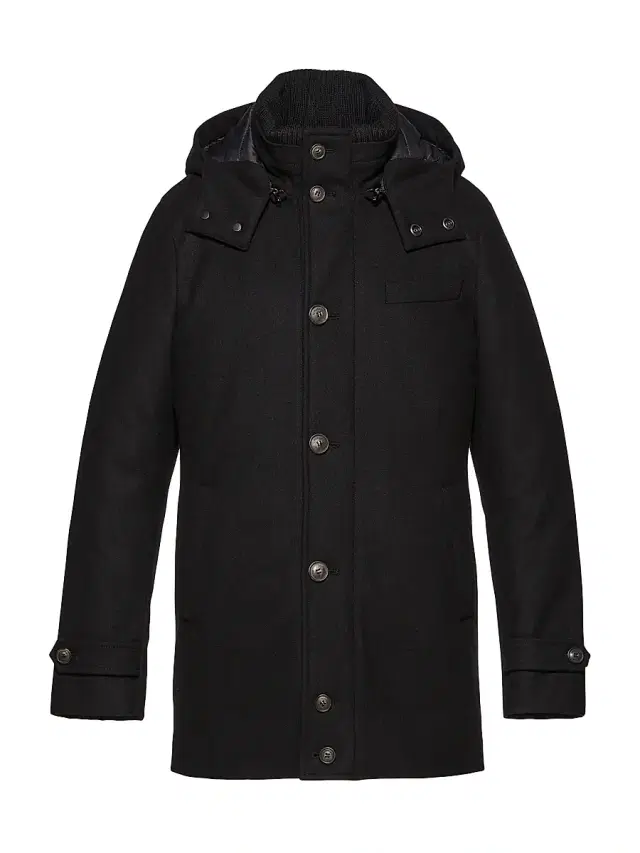 Norwegian Wool Men's City Active Wool-Blend Down Parka - Black
