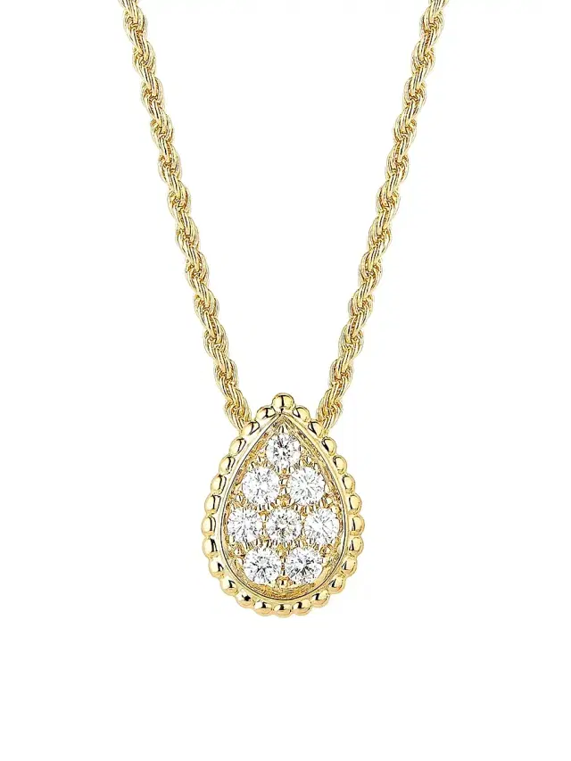 Women's Serpent Bohème 18K Yellow Gold & 0.32 TCW Diamond Pendant Necklace - Diamond Yellow Gold