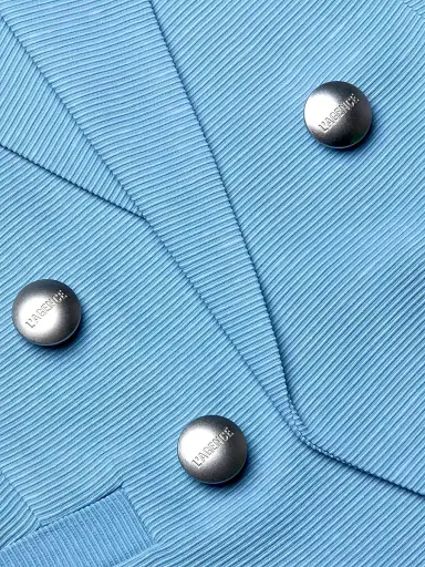 L'Agence Women's Brooke Double-Breasted Blazer - Allure Blue Watercolor Lace - Size 8 | Thumbnail 6 L'Agence Women's Brooke Double-Breasted Blazer - Allure Blue Watercolor Lace - Size 8 | Thumbnail 6