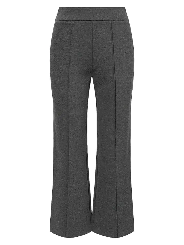 Staud Women's Knack Seamed Flare Pants - Heather Grey