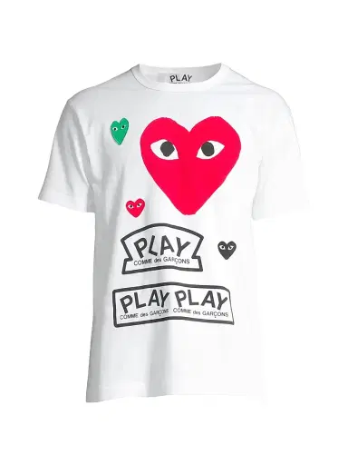 Comme des Garçons PLAY Men Play Multi Heart Graphic T-Shirt | Thumbnail 1