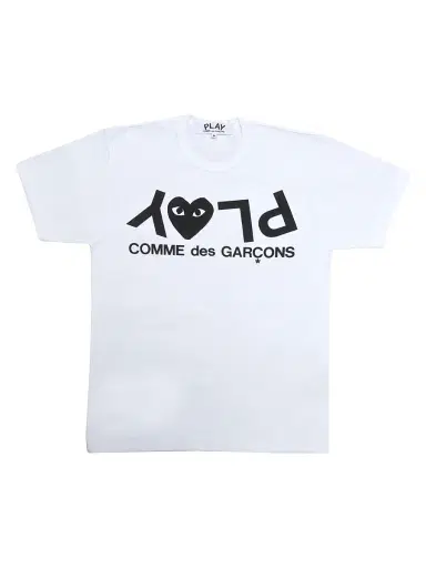 Comme des Garçons PLAY Women's Play Logo T-Shirt - White | Thumbnail 1 Comme des Garçons PLAY Women's Play Logo T-Shirt - White | Thumbnail 1
