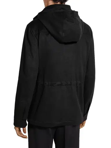 Zegna Men's Oasi Cashmere Elements Cima Overjacket - Black - Size 50 | Thumbnail 3