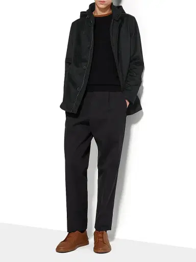Zegna Men's Oasi Cashmere Elements Cima Overjacket - Black - Size 50 | Thumbnail 5