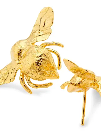 Elise Tsikis Women's Lost In Fantasy Abel 24K-Gold-Plated Stud Earrings - Gold | Thumbnail 3 Elise Tsikis Women's Lost In Fantasy Abel 24K-Gold-Plated Stud Earrings - Gold | Thumbnail 3