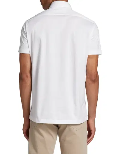Kiton Men's Cotton Polo Shirt | Thumbnail 5 Kiton Men's Cotton Polo Shirt | Thumbnail 5