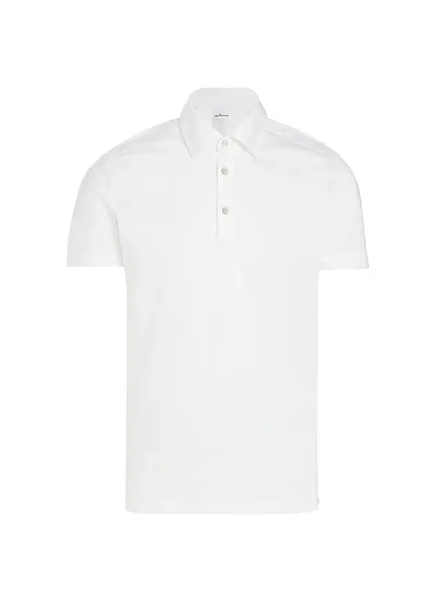 Kiton Men's Cotton Polo Shirt - White