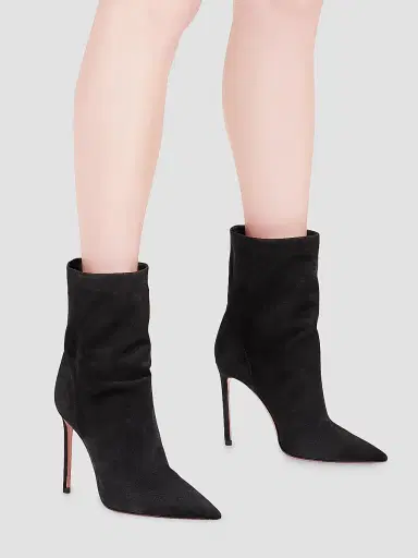 Aquazzura Women's Matignon Suede Booties - Black - Size 12 | Thumbnail 5