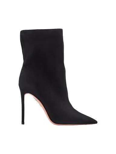 Aquazzura Women's Matignon Suede Booties - Black - Size 12 | Thumbnail 1