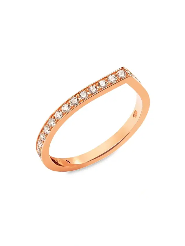 Women's Antifer 18K Gold & 0.47 TCW Diamond Ring - Pink Gold