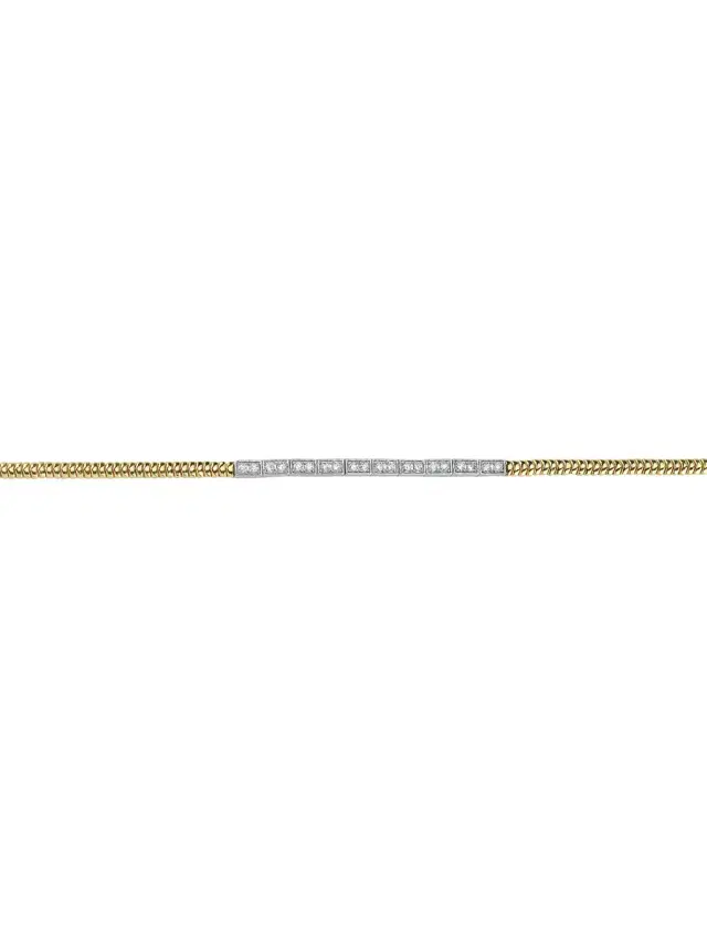 Women's Vibe 14K Yellow Gold, 14K White Gold & Diamond Bracelet - Gold
