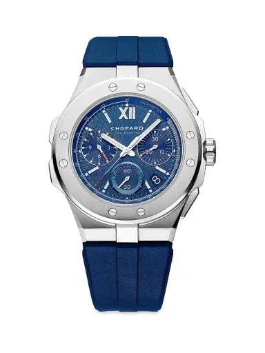 Chopard Men's Alpine Eagle Stainless Steel & Rubber Extra-Large Chronograph Leather Strap Watch | Thumbnail 1 Chopard Men's Alpine Eagle Stainless Steel & Rubber Extra-Large Chronograph Leather Strap Watch | Thumbnail 1