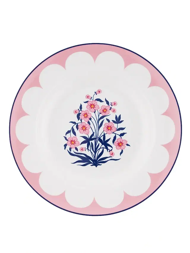 Aquazzura Jaipur 2-Piece Soup Plate Set - Pink Blue