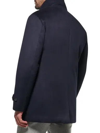 Norwegian Wool Men's Cashmere Down Car Coat | Thumbnail 3 Norwegian Wool Men's Cashmere Down Car Coat | Thumbnail 3