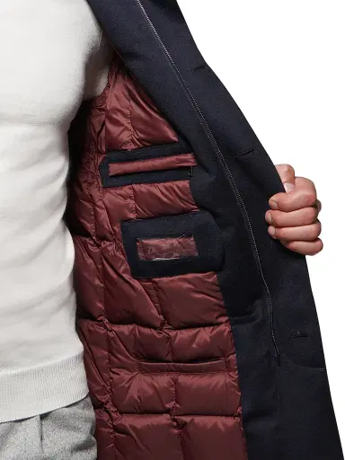 Norwegian Wool Men's Cashmere Down Car Coat | Thumbnail 5 Norwegian Wool Men's Cashmere Down Car Coat | Thumbnail 5