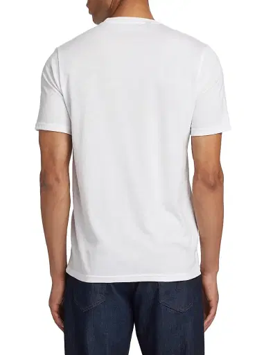Saks Fifth Avenue Men's COLLECTION Cotton-Blend Crewneck T-Shirt - Snow White | Thumbnail 5