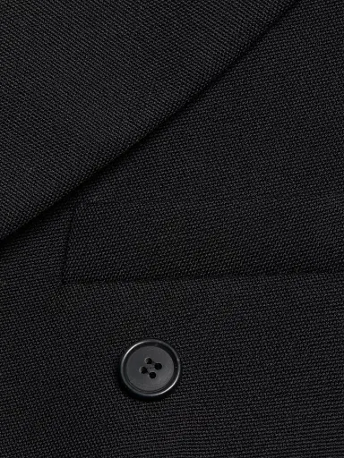 WARDROBE.NYC Women's Double-Breasted Contour Blazer - Black | Thumbnail 7