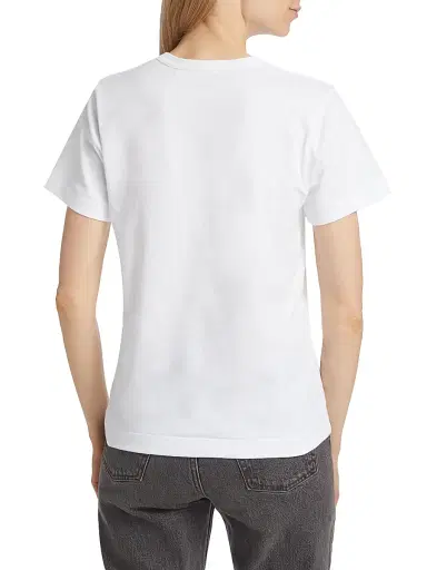 Comme des Garçons PLAY Women's Heart Logo Graphic T-Shirt - White - Size Medium | Thumbnail 4 Comme des Garçons PLAY Women's Heart Logo Graphic T-Shirt - White - Size Medium | Thumbnail 4