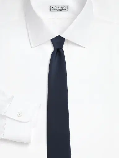 Charvet Men's Satin Silk Necktie | Thumbnail 2 Charvet Men's Satin Silk Necktie | Thumbnail 2