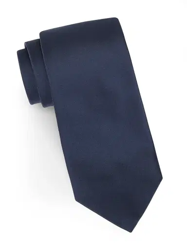 Charvet Men's Satin Silk Necktie | Thumbnail 1 Charvet Men's Satin Silk Necktie | Thumbnail 1
